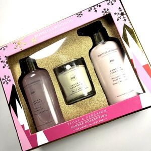 Russell & Windsor peony &Geranium candle collection gift set